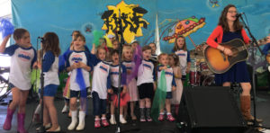 The Confetti Park Players perform at Jazz Fest