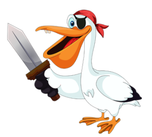 Pitot the Pelican, from the Swamp Quest app