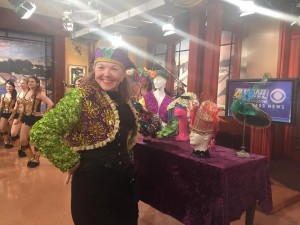 What a small world! Also in the studio this morning was Tracey Katz, one of Dave's phellow Phunny Phorty Phellows!