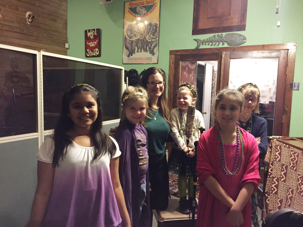 Confetti Park Players with AJ Loria at Word of Mouth Recording Studio