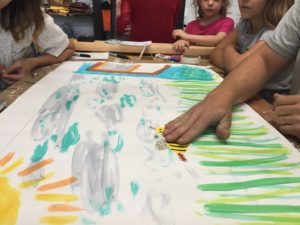 Making a movie video at the Mini Art Center