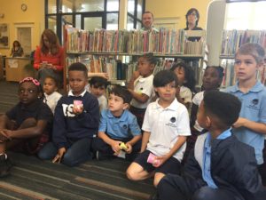 Kids listen to the pirate tales