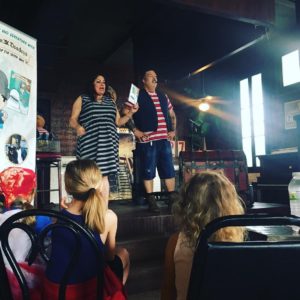 Dianne and John read Captain Deadeye