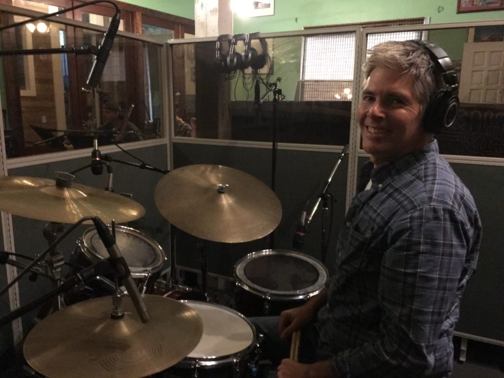 Cale Pellick at Word of Mouth recording studio