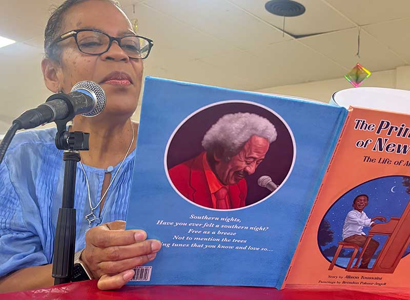 Alison Toussaint-LeBeaux reading from her book